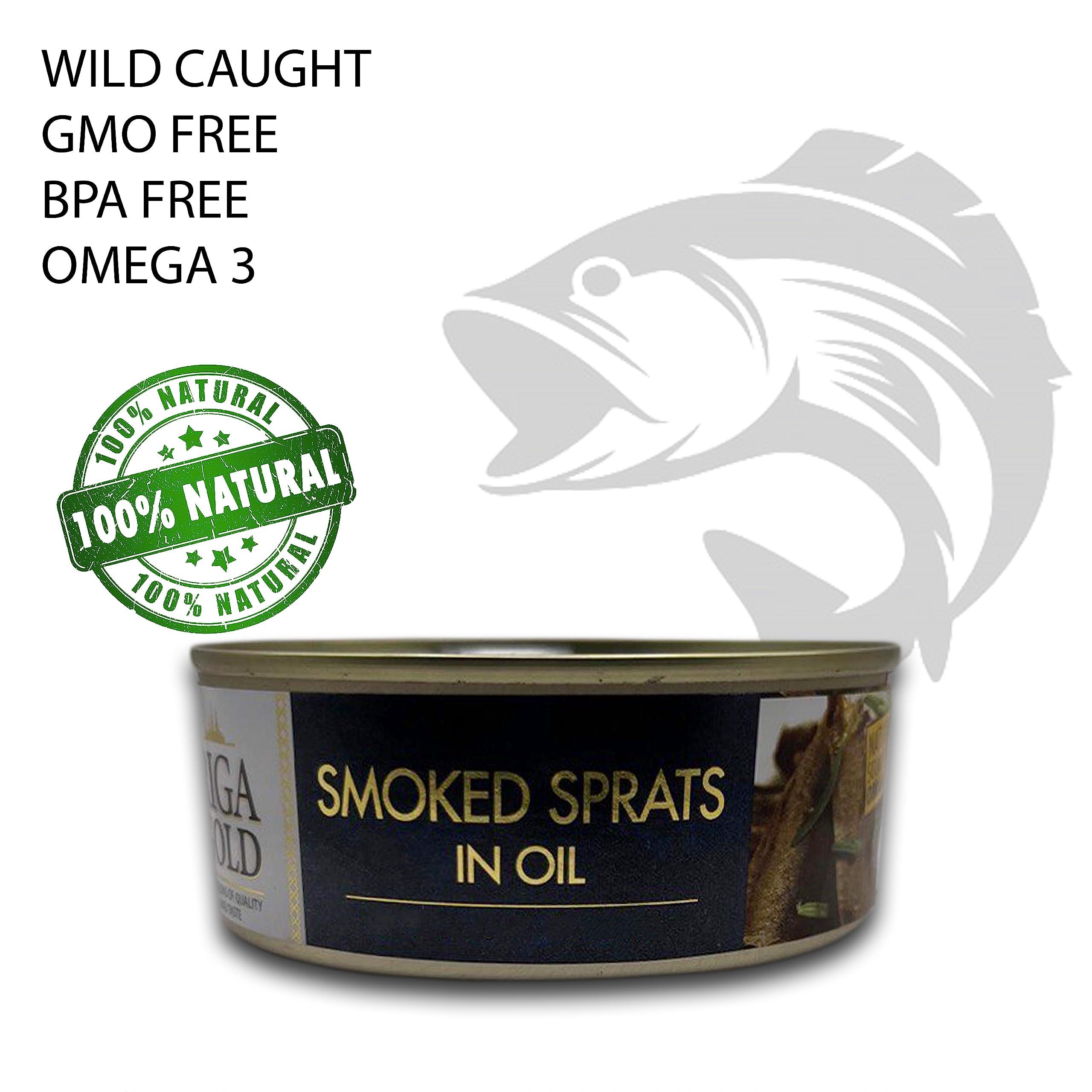 Riga Gold Riga Gold Shproti, Sprats in Oil, 8.4 ounces (pack of 2)