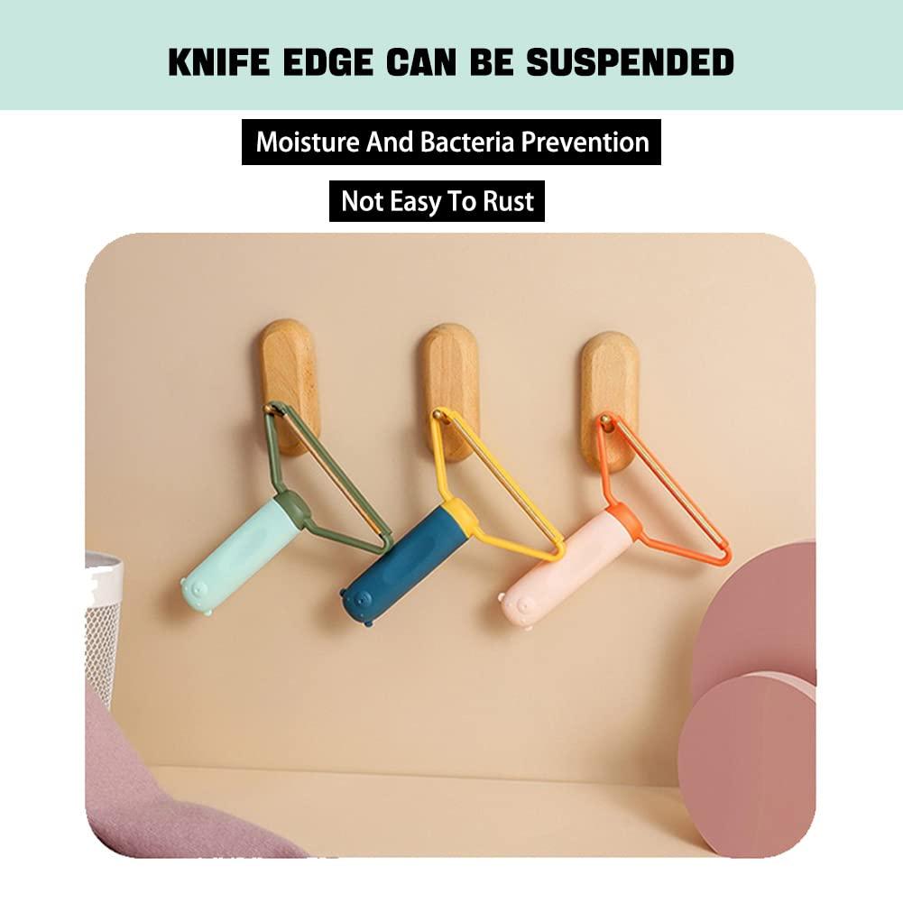 Generic Pet Hair Remover Portable, Dog Lint Remover,Cat Hair CleanerReusable Pet Hair and Lint Remover, Dual-Head Portable Cleaner for Carpet, Car and Fur, 3 Color Options for Rug Scraper Tool (Blue)