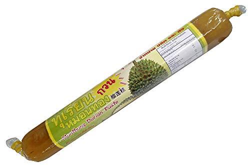 GIVEORBUY SellerGiveOrBuy 100g. Monthong DURIAN PASTE Sweet Dessert Snack Thai Fruit Processing Thailand food Preservation