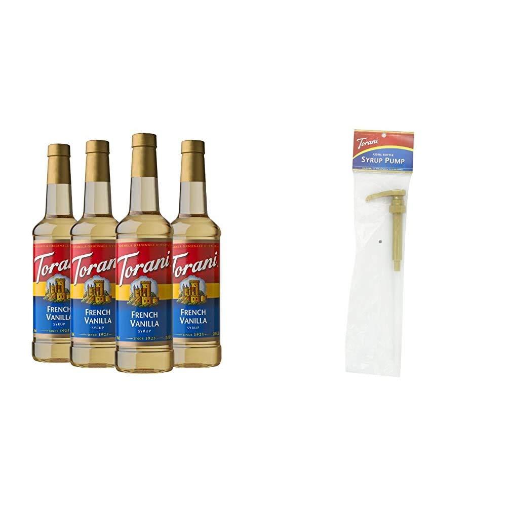 Torani Torani Syrup Variety Pack (4 Flavors) and Dispenser Pump