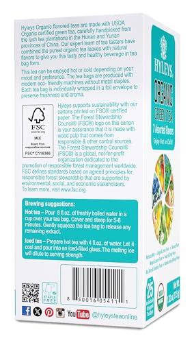 HYLEYS Tea Hyleys Organic Green Tea 7 Assorted Flavors - 25 Tea Bags (6 Pack - 150 Tea Bags Total)