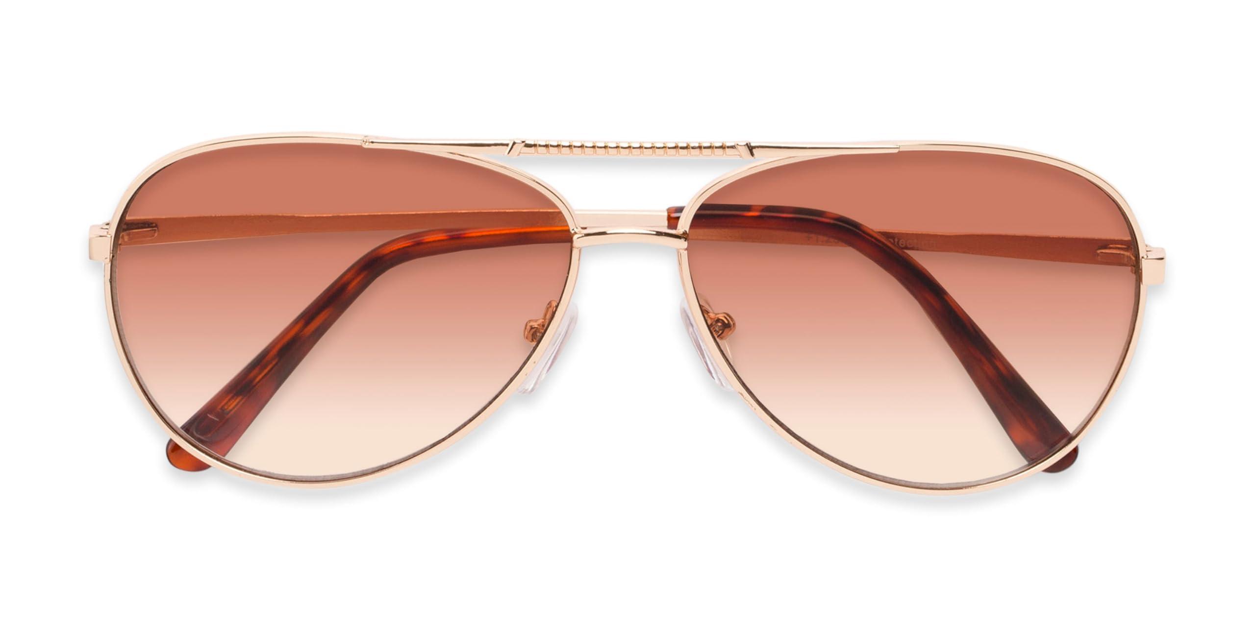 Readers Readers.com Reading Sunglasses: The Conrad Reading Sunglasses, Metal pilot Style for Men and Women