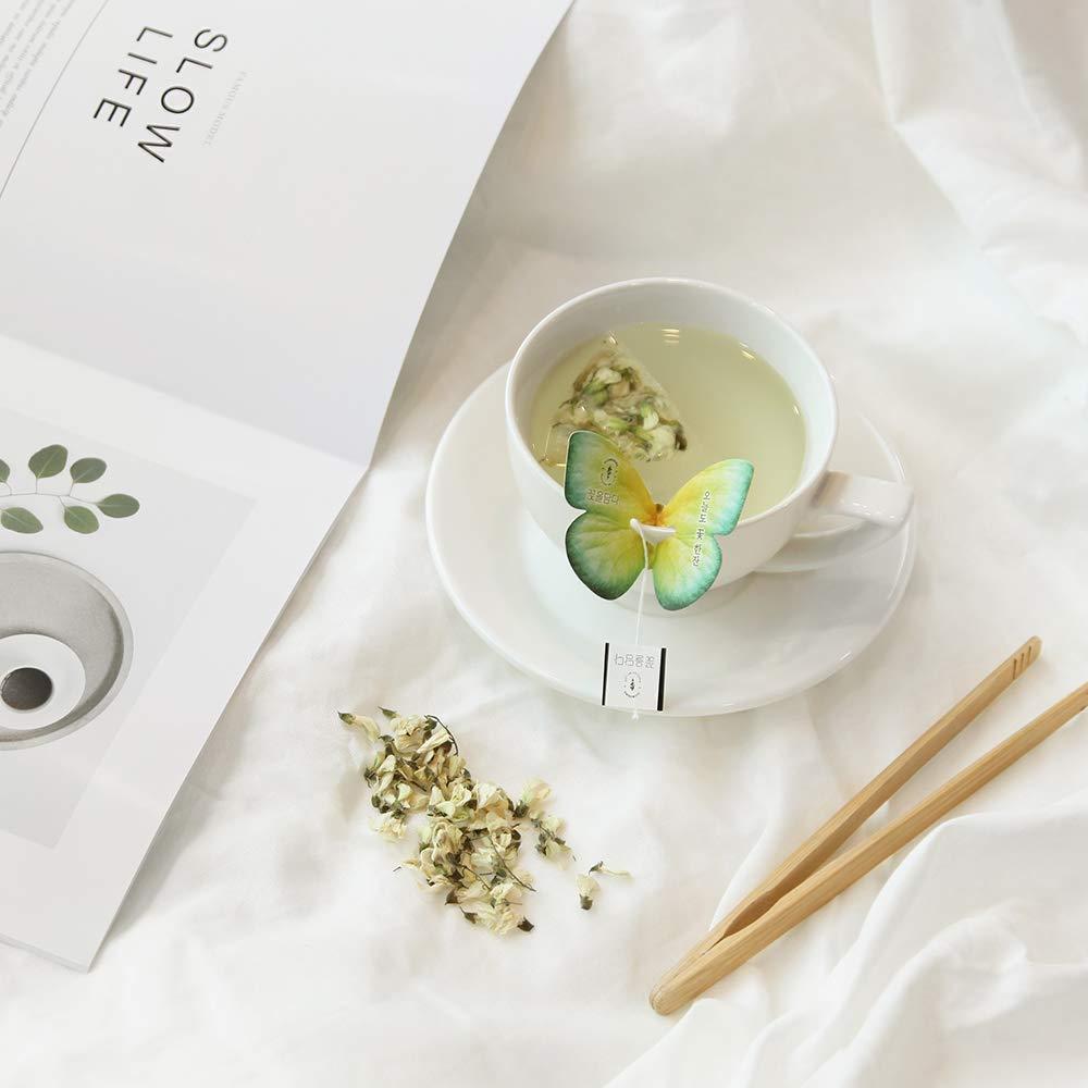 KKOKDAM KKOKDAM Korean Tea Gift Set 3 Flavor Pink Tea Variety Pack with Butterfly Tea Bags Unique Fancy Tea Bag Sampler Elegant Korean Gift Box for Tea Lovers Perfect Tea Gifts