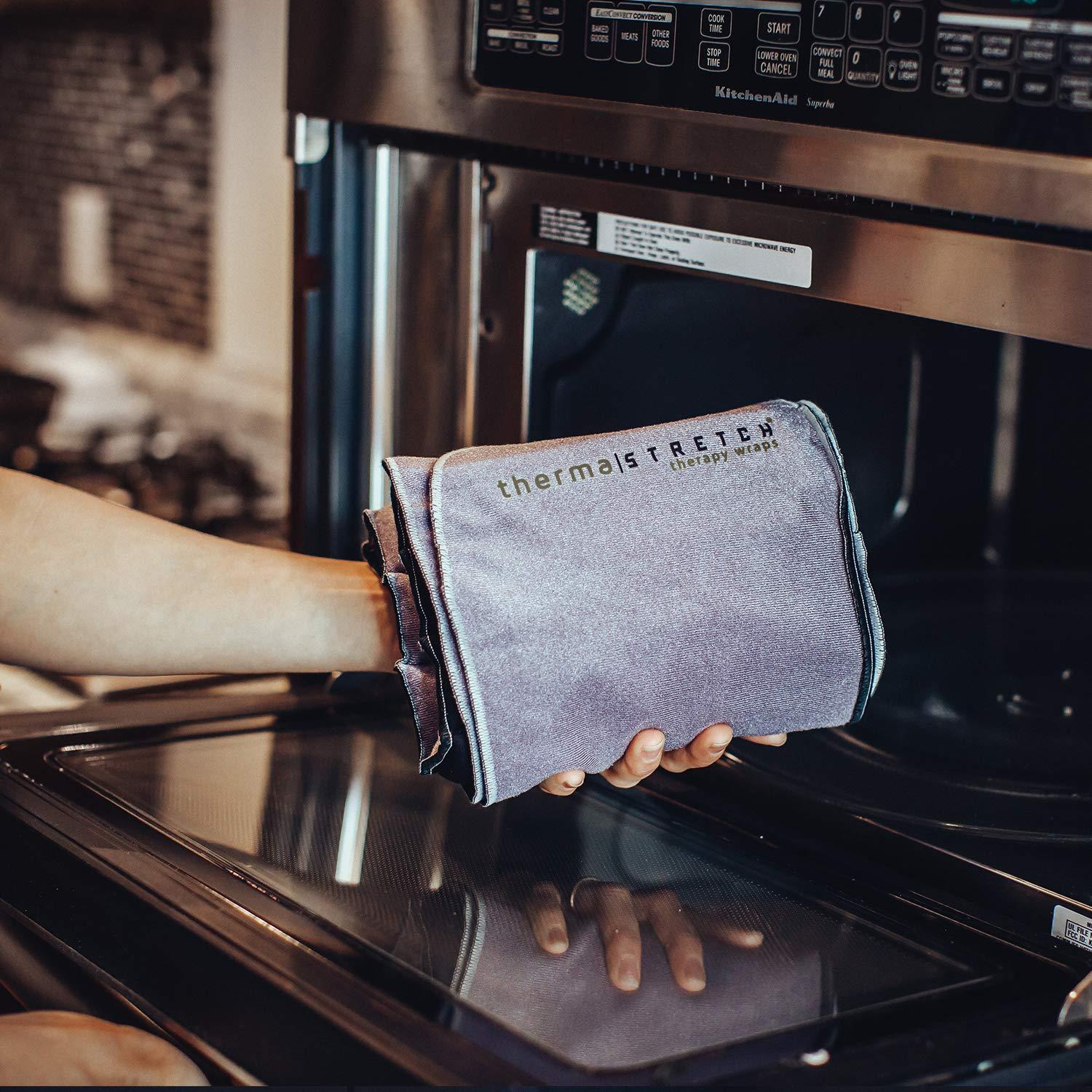 Therma-Stretch Therma-Stretch Knee Joint & Neck Microwaveable Wrap for Pain Relief, Best for Tendinitis, Knee Pain, ACL Ligament Injury, Soreness | Comfortable Hot Cold, Physical Therapy, Stretchable Compression