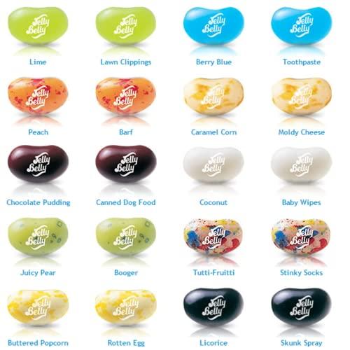 Sweetzo Bean Boozled and Fiery Five 6th Edition Assorted Flavor Jelly Beans, Individually Bagged Weird Flavored Chewy Candies, Refill Bags for Dispensers and Spinner Challenge Games, Set of 2, 1.9 Ounces