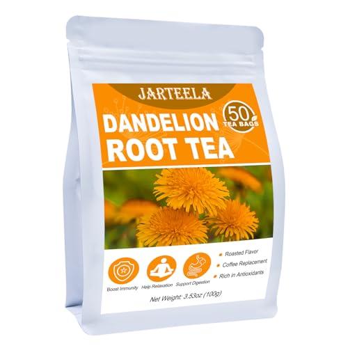 Jarteela Jarteela - Roasted Dandelion Root Tea Bag, 2g x 50 Count - Dandelion Tea - Premium Herbal Dandelion Tea Bags - Non-GMO - Caffeine-free Tea
