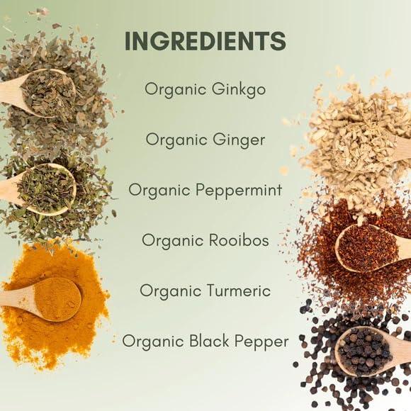 Full Leaf Tea Co. Organic Vertigo Loose Leaf Tea - 2oz Bag (Approx. 30 Servings) | Full Leaf Tea Co.