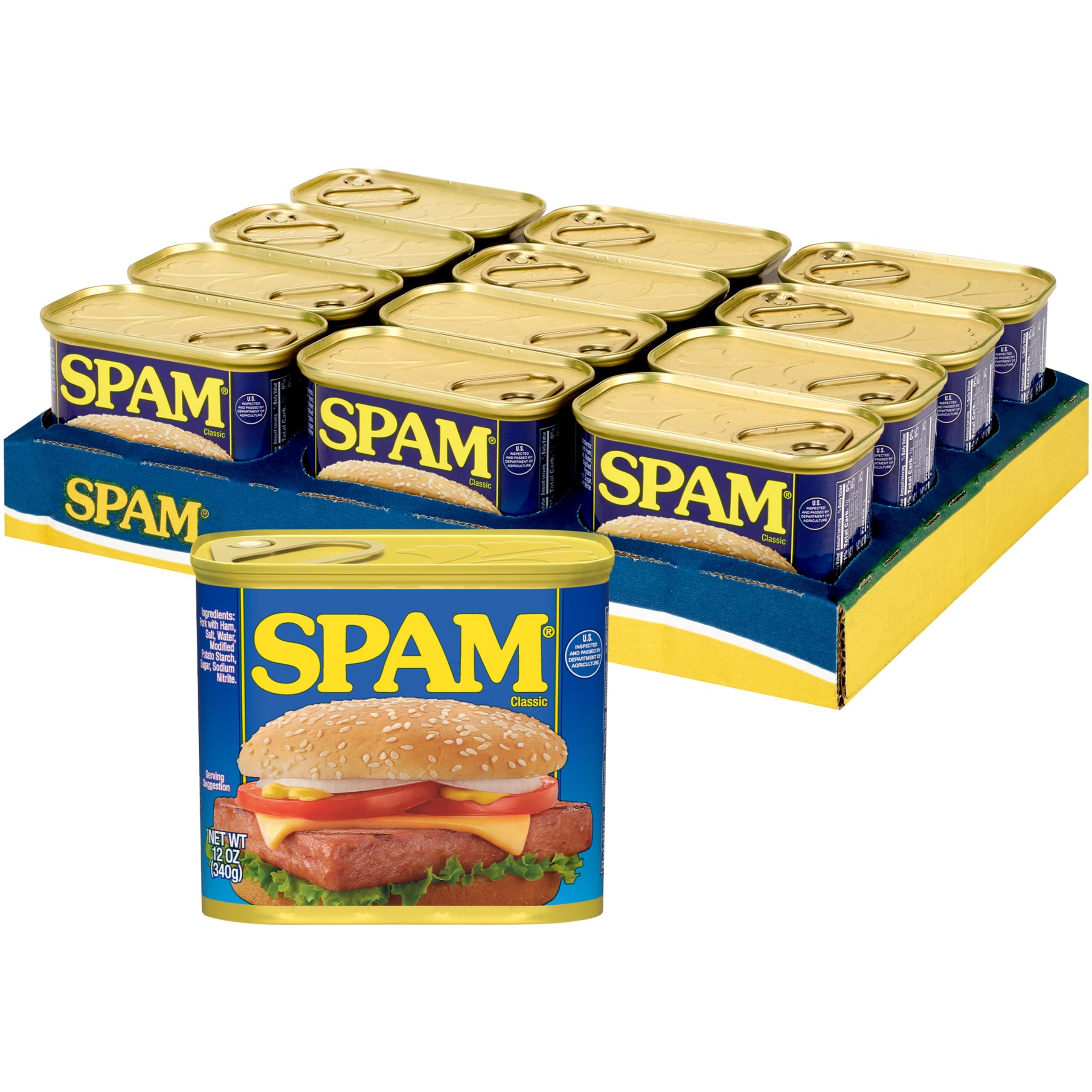 SPAM Spam Classic, 12 Ounce Can (Pack of 12)
