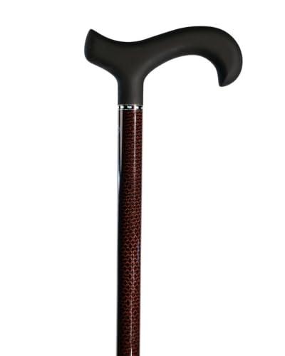 WC Stylish Walking Canes for Men- Carbon Fiber Triple Wound - Brown