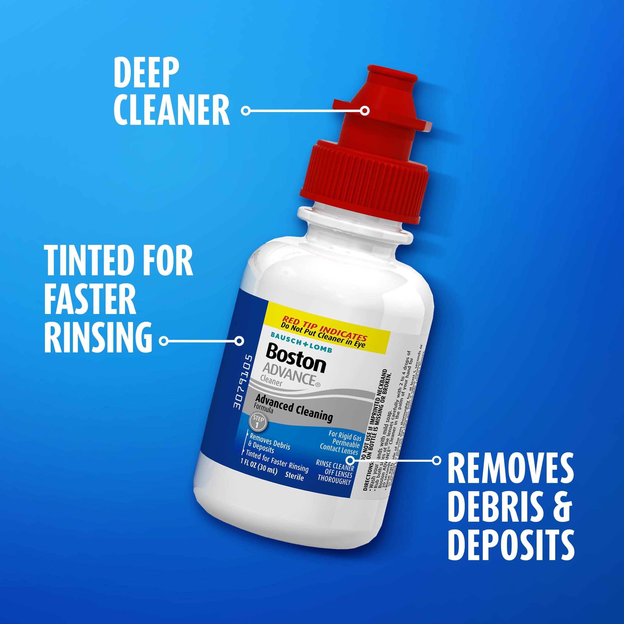 Boston Boston Advance Contact Lens Solution by Bausch+ Lomb, for Gas Permeable Contact Lenses, 1 Fl Oz (Packaging May Vary)