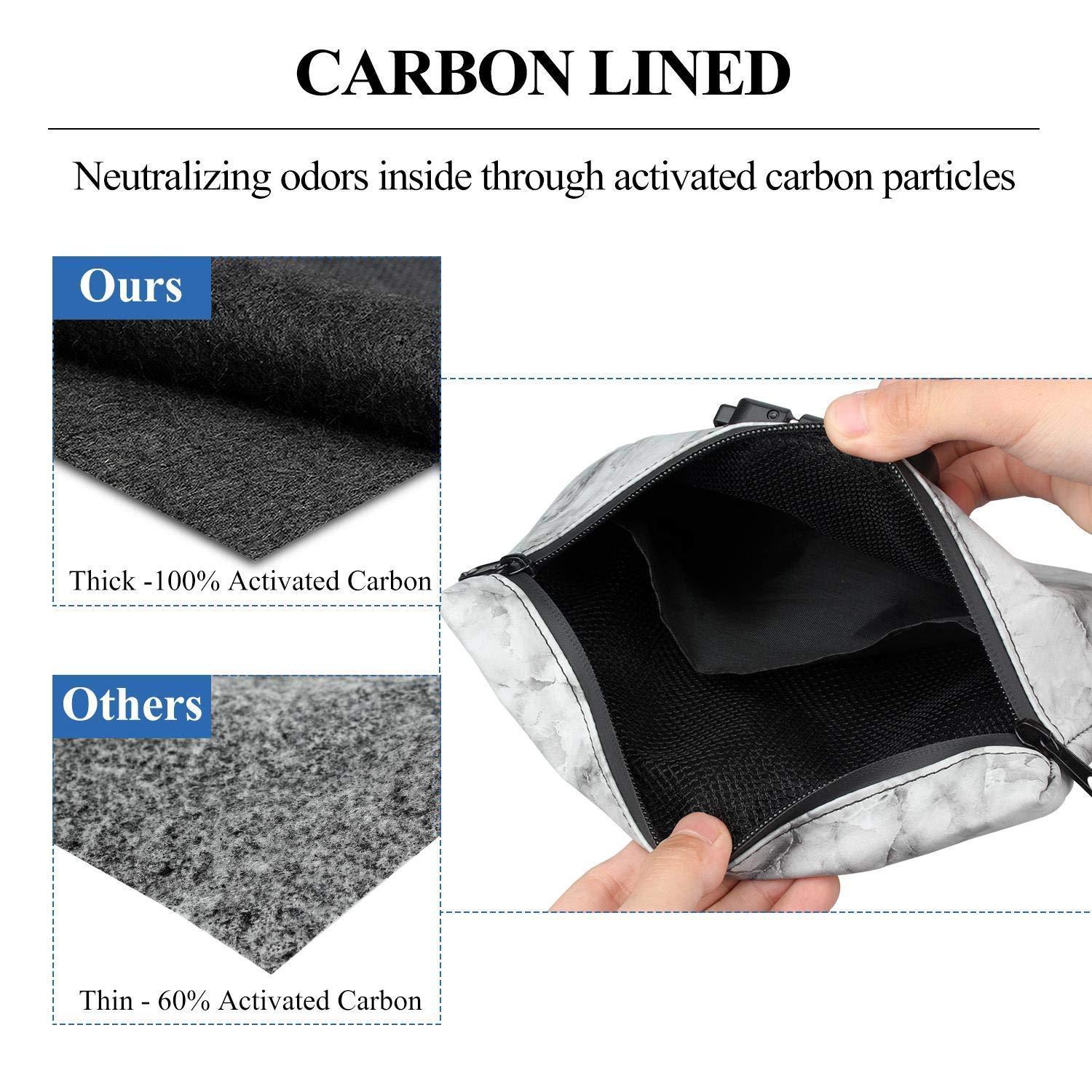 FIREDOG FIREDOG Smell Proof Pouch with Lock with Large Odor Smell Bag (9x4x5 Inch)