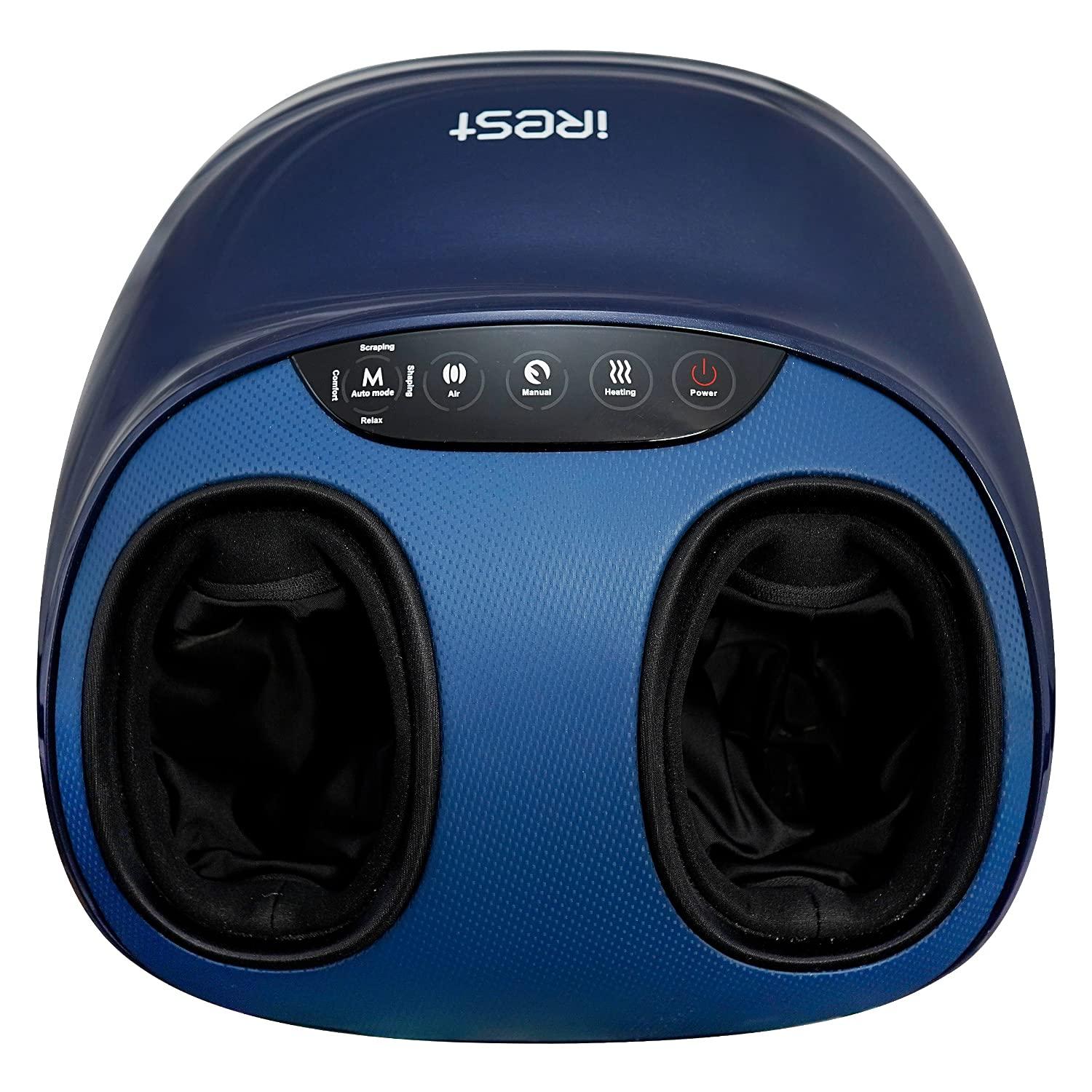 iRest iRest Shiatsu Foot Massager with Double Foot Rollers, Air Compression, Scraping, Deep Kneading Massage, Electric Foot Massage Machine for Improving Blood Circulation and Relieving Foot Pain