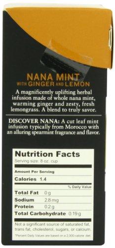 Wissotzky Tea Wissotzky Tea Signature Collection Nana Mint with Ginger and Lemon Tea, 1.4 Ounce (16 Count)