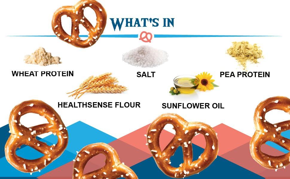 BeyondChipz BeyondTwistz Low Carb Pretzels, Sunny Mustard, Keto Friendly, 2g Net Carbs, 18g Protein, Powered By HealthSense High Fiber Wheat Flour, Family Size 8oz Bag, Pack of 1