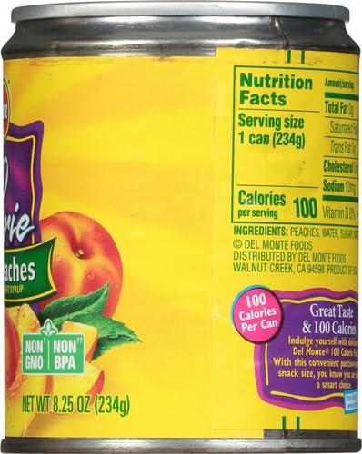 Del Monte Del Monte 100 Calorie Sliced Peaches, 8.25 oz