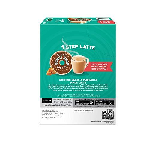 The Original Donut Shop The Original Donut Shop Caramel Latte, Keurig Single Serve K Cup Pods, Flavored Coffee, Caramel Latte, 10 Count - Pack of 6