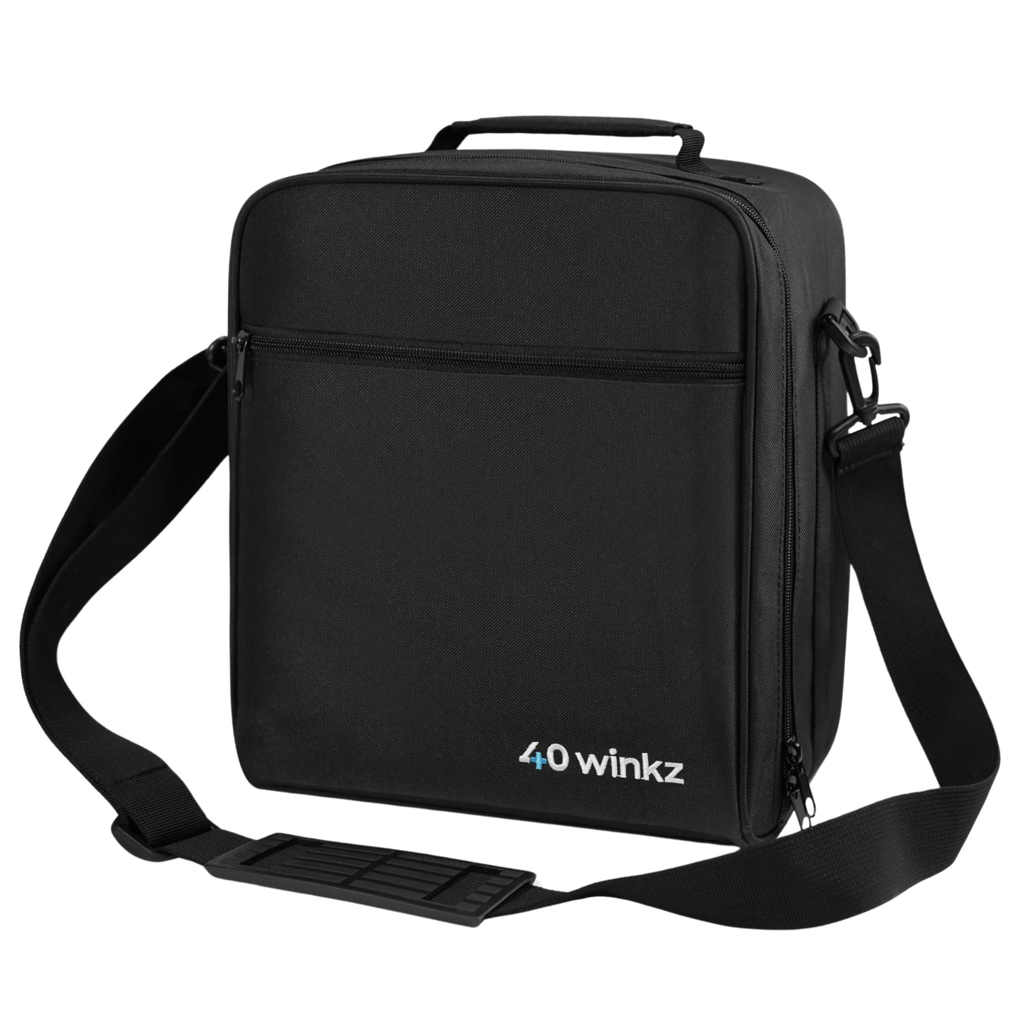 40Winkz 40Winkz USA CPAP Travel Bag, CPAP carry bag for various CPAPs compatible with, Airsense 10, Airsense 11, Dreamstation & more. Attaches to luggage & travel compliant (Black)