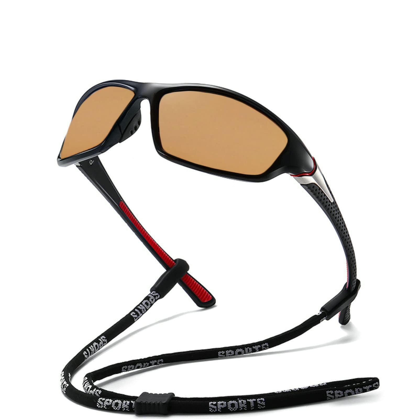 willochra willochra Wrap Around Full Lens polarized Reading Sunglasses for Men Women Cycling Driving Sports Readers (red brown, 1.0, x)