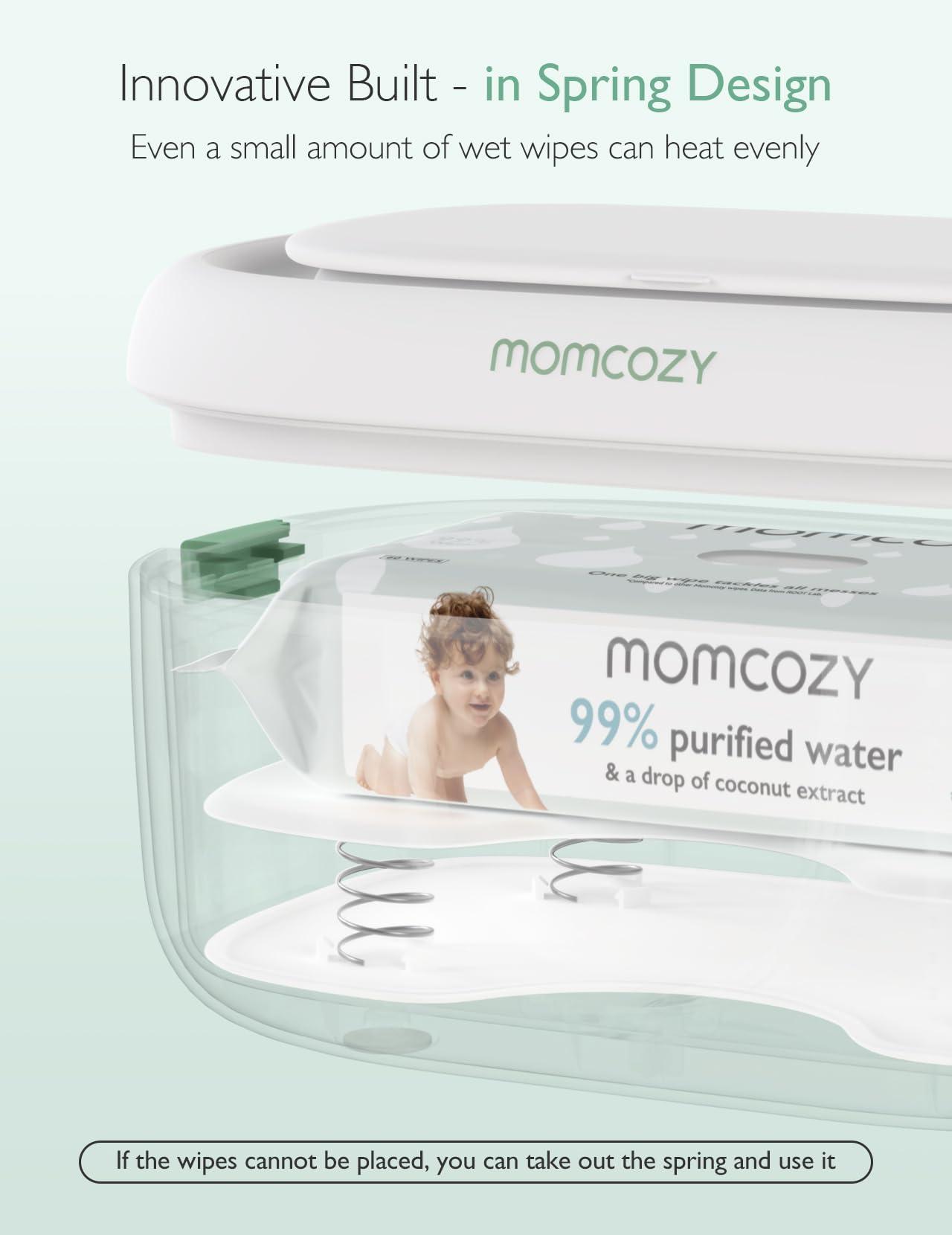 Momcozy Momcozy Baby Nail File Electric, Gentle Baby Nail Trimmer Electric Rechargable & Momcozy Baby Wipe Warmer, Innovative Spring Design, Large Capacity Wipes Dispenser