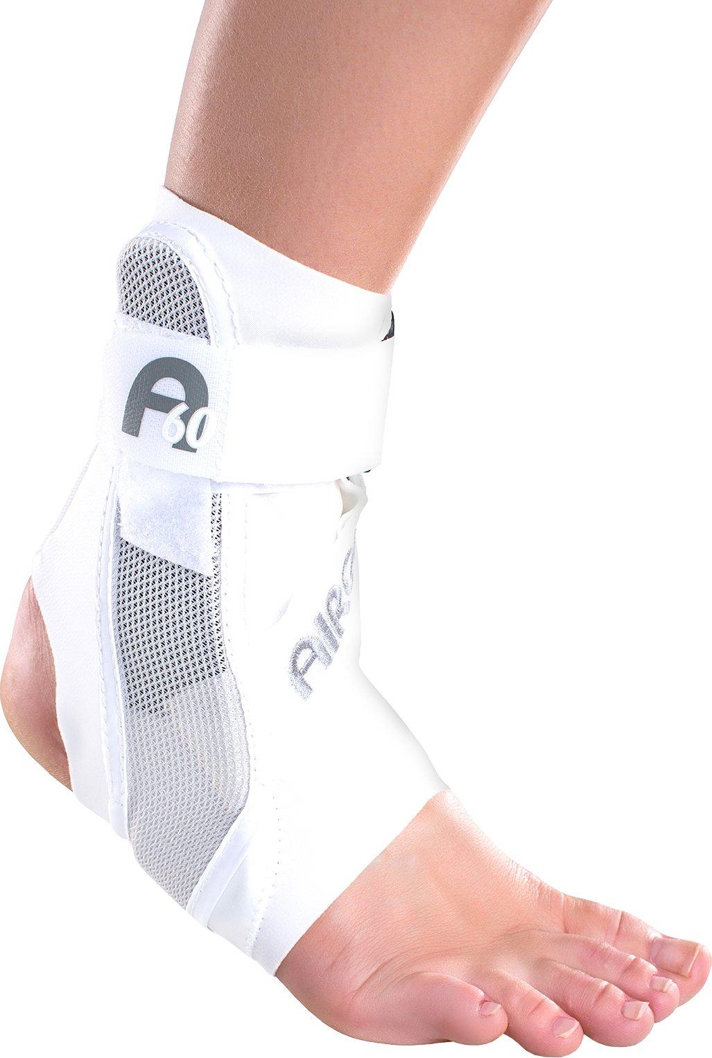 Aircast Aircast A60 Ankle Support Brace, Right Foot, White, Medium (Shoe Size: Men's 7.5-11.5 / Women's 9-13)