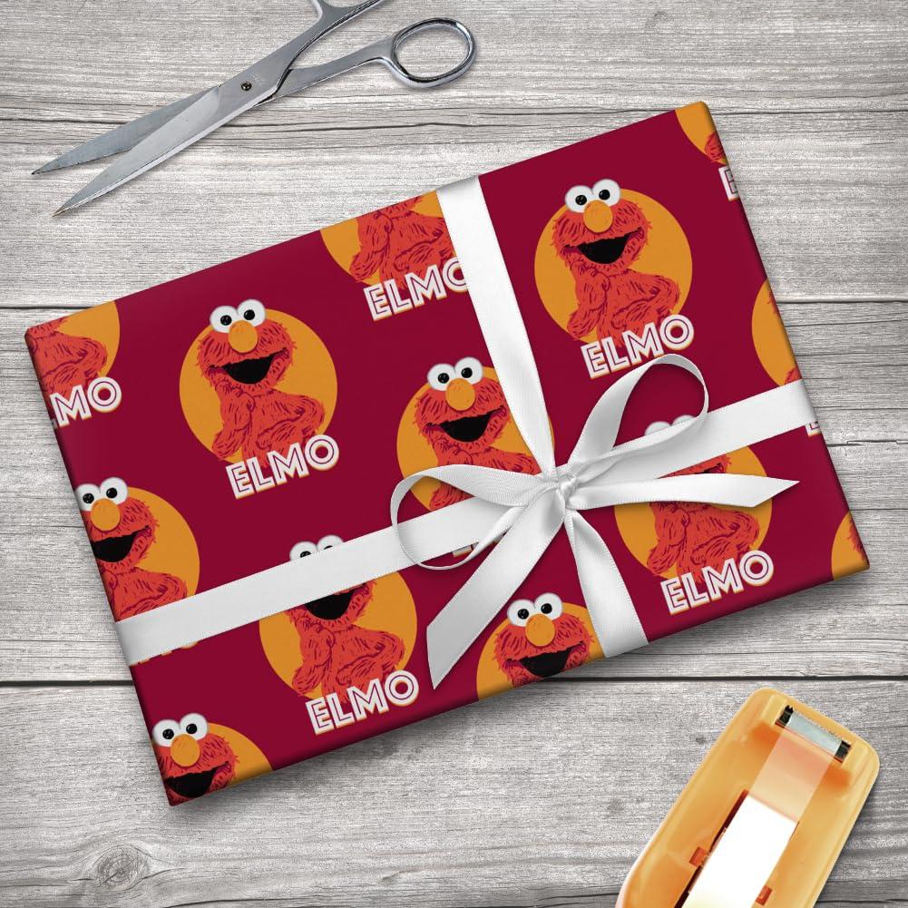 GRAPHICS & MORE Sesame Street Elmo Scribble Gift Wrap Wrapping Paper Rolls