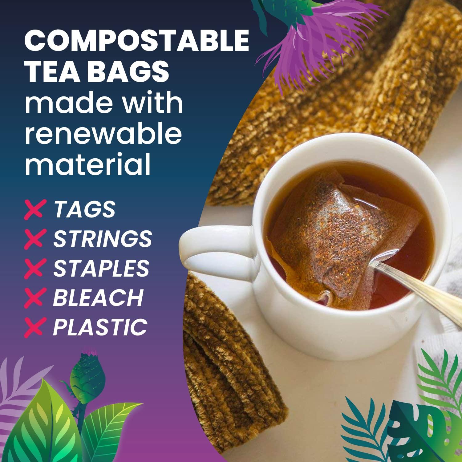 Cederberg Tea Company Organic Milk Thistle Tea — 100 Tea Bags | Organic Herbal Tea From Single Origin | Eco-Friendly Tea Bags | Non-GMO Caffeine Free Tea With Zero Sugar | Cederberg Tea Company