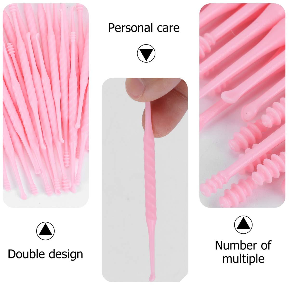 DOITOOL 30pcs Ear Pick Plastic Ear Cleaner Ear Stick Ear Wax Picker Ear Cleaning Kit Earwax Removal Picks Nose Piercing Kit Ear Brush Electric Tool Plastic Earpick Baby Portable Metal