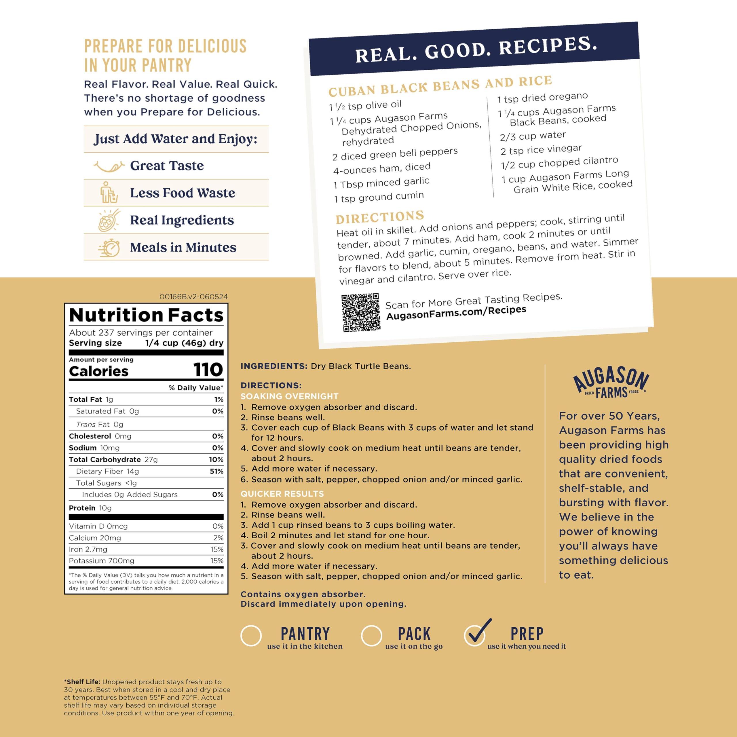 Augason Farms Augason Farms Long Grain White Rice 4-Gallon Pail, Emergency Food Supply, Everyday Meals, 242 Servings