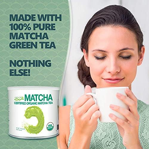 MATCHA DNA MATCHA DNA Certified Organic Matcha Green Tea Powder (8 oz TIN CAN)