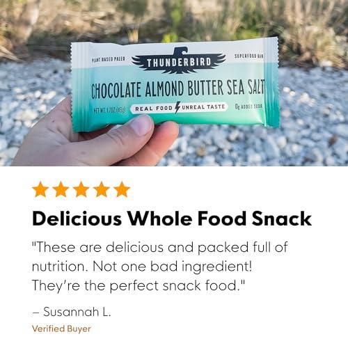 Thunderbird Energetica Thunderbird Bars Energy Snack, Gluten-Free with Protein, Healthy Real Food, Vegan Paleo Non-GMO, No Added Sugar, Chocolate Coconut Cashew Flavor (12 Count, 1.7 oz. Bars)