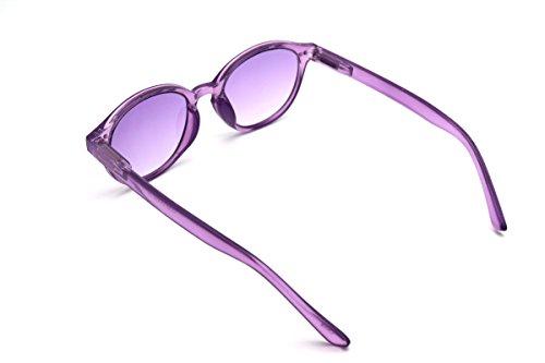 COLOR VIPER ColorViper Color Tinted Reader Reading glasses keep calm, creativity, cheerfulness, concentration (medium school boy transparent purple, 2.50)