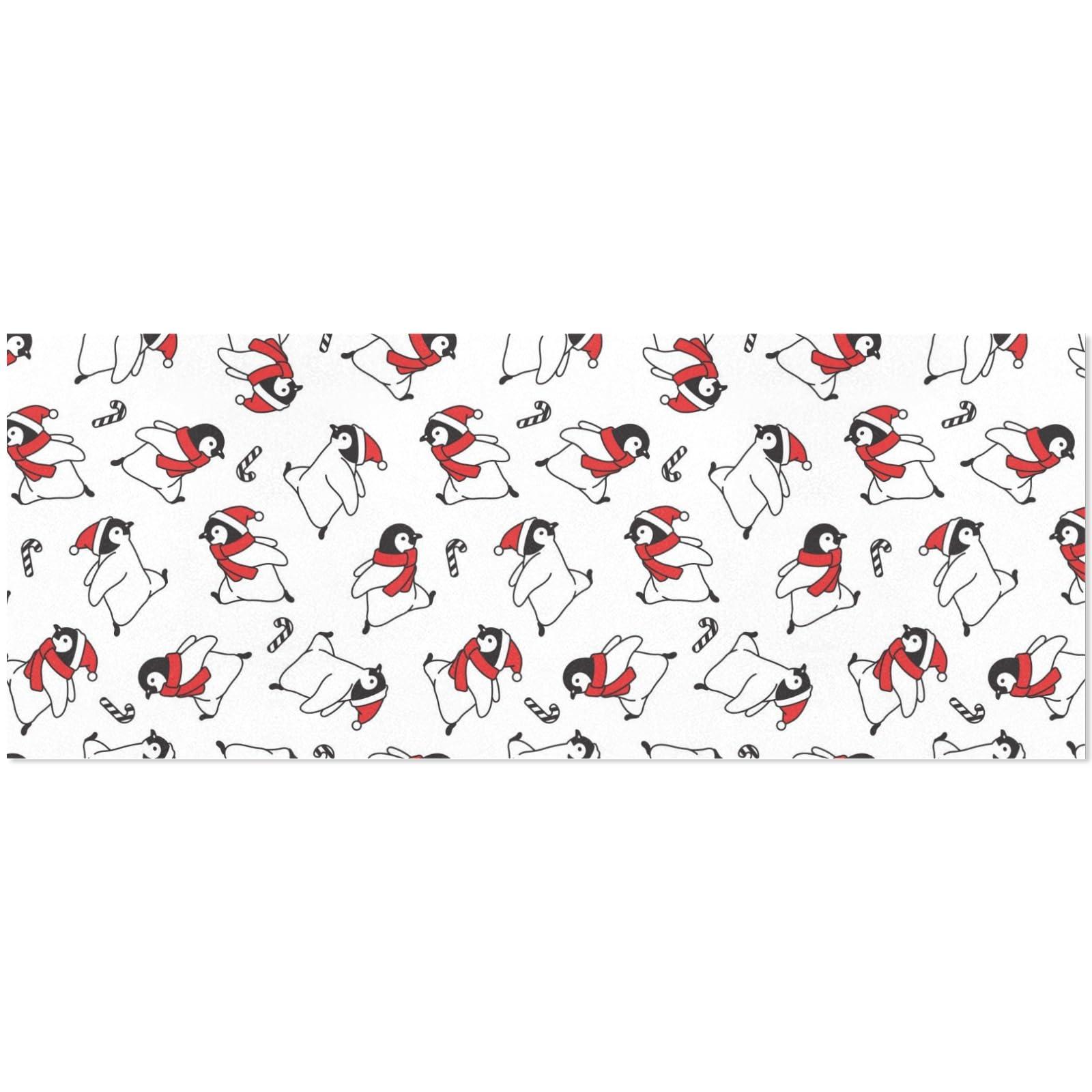 OTVEE OTVEE 4 Rolls Gift Wrap Paper Roll,Penguin Christmas Design Gift Wrap Wrapping Paper for Birthdays, Graduations, Father\'s Day, Baby Showers, Halloween, Christmas, 58x22.8 in Per Roll