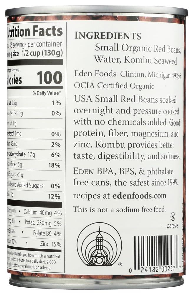 Eden Eden Small Red Beans - 15 oz - 12 Pack