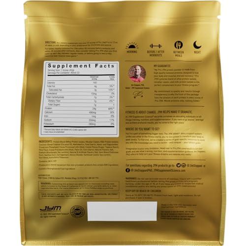 JYM Supplement Science Jym Supplement Science Pro JYM Chocolate Cookie Crunch Protein Powder - Whey Protein Isolates, Casein, & Milk Protein, Lean Muscle Building for Men & Women, 22 Servings