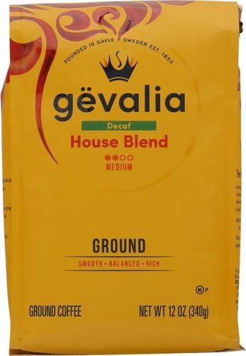 Gevalia Gevalia Decaf House Blend Medium Roast Ground Coffee (12 oz Bag) (Pack of 5)