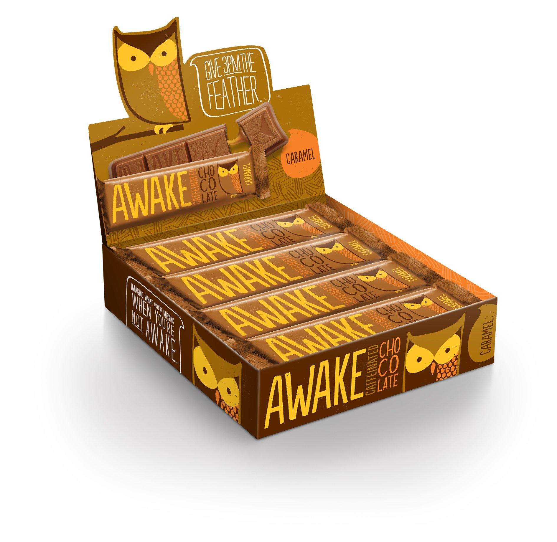 AWAKE Caffeinated Chocolate AWAKE Chocolate - Caramel 1.55oz - 12pk