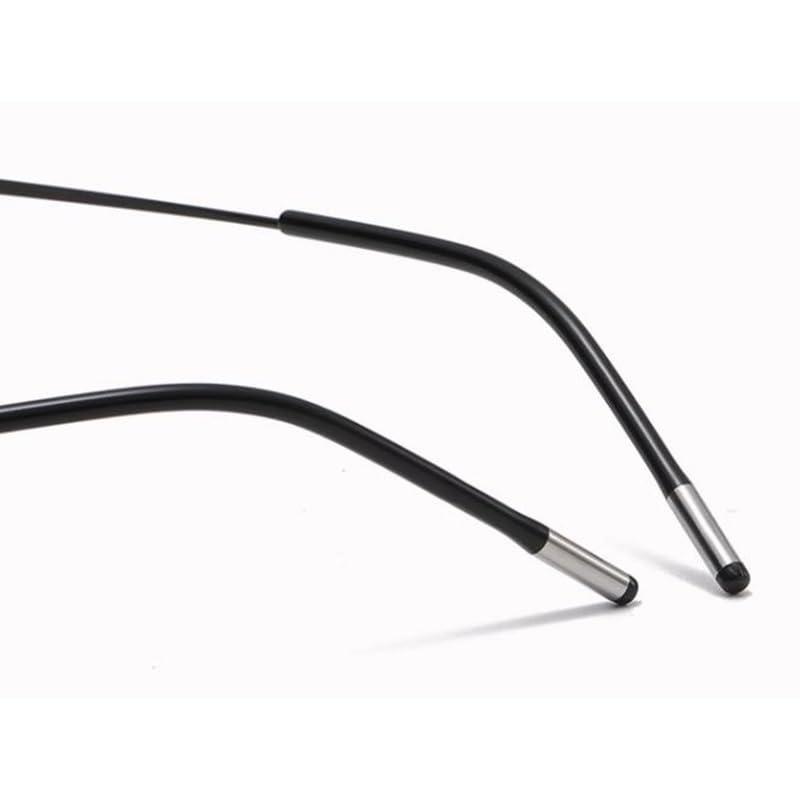 WInara WInara Photochromic Transition Reading Glasses Rimless Eyewear Anti UV SunGlasses Far and Near Dual Use HD Presbyopia glasses (Color : Black, Size : +1.00)