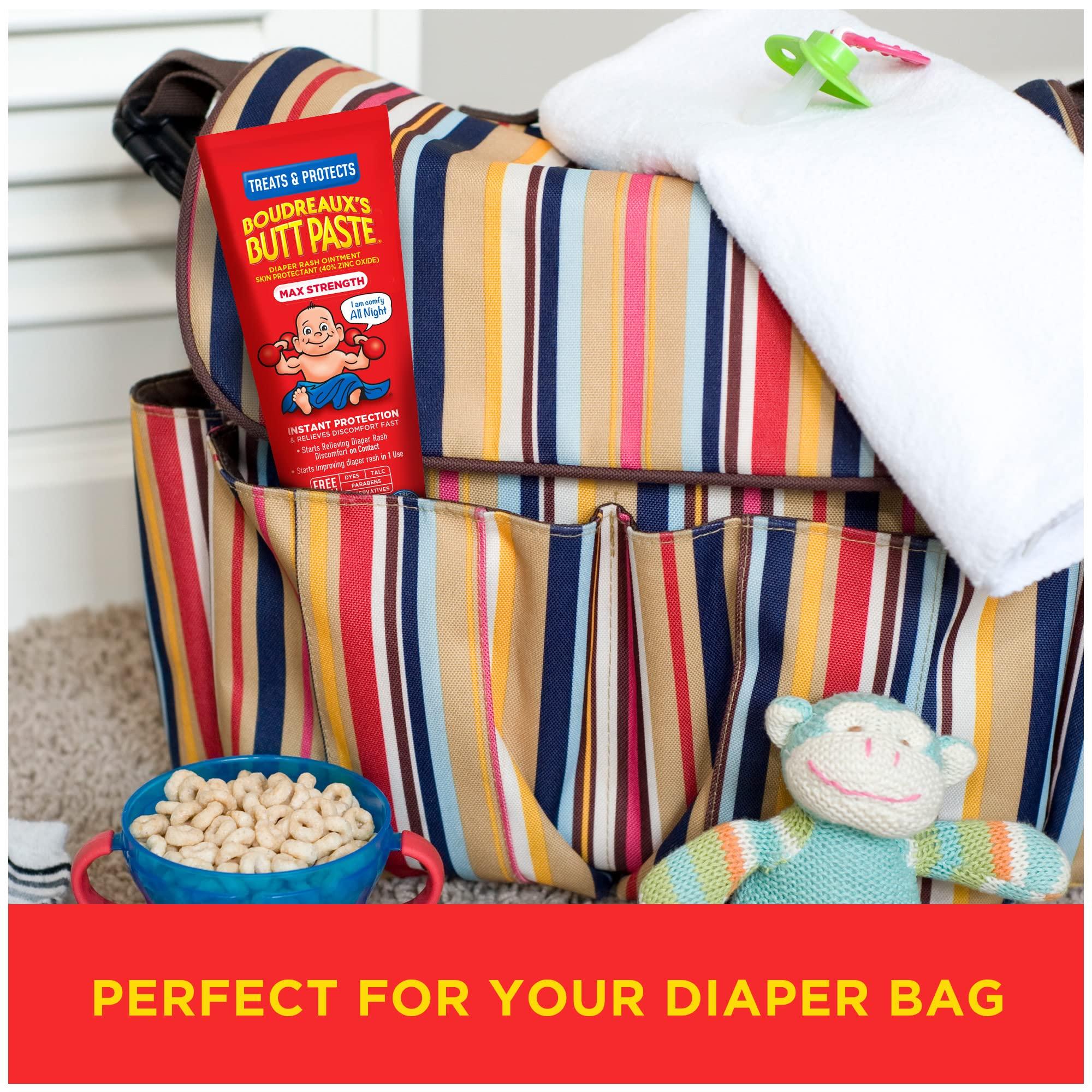 Boudreaux's Butt Paste Boudreaux\'s Butt Paste Maximum Strength Diaper Rash Ointment, 4 Ounce , (Pack of 3)