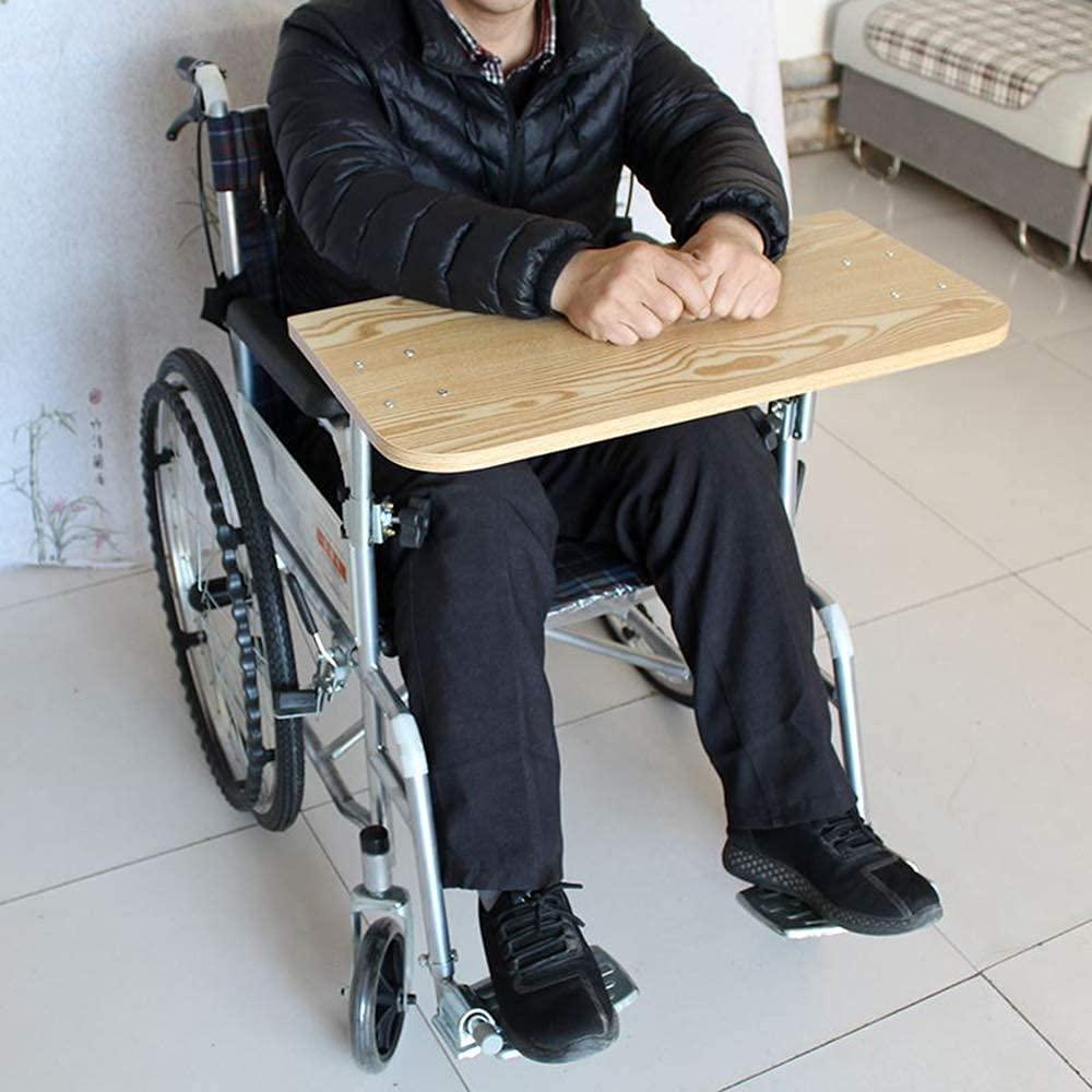 WWTSMYXGS Wood Wheelchair Lap Tray, Wheelchair Tray, Wheelchair Table for Patients and Elderly Writing, Reading, and Eating