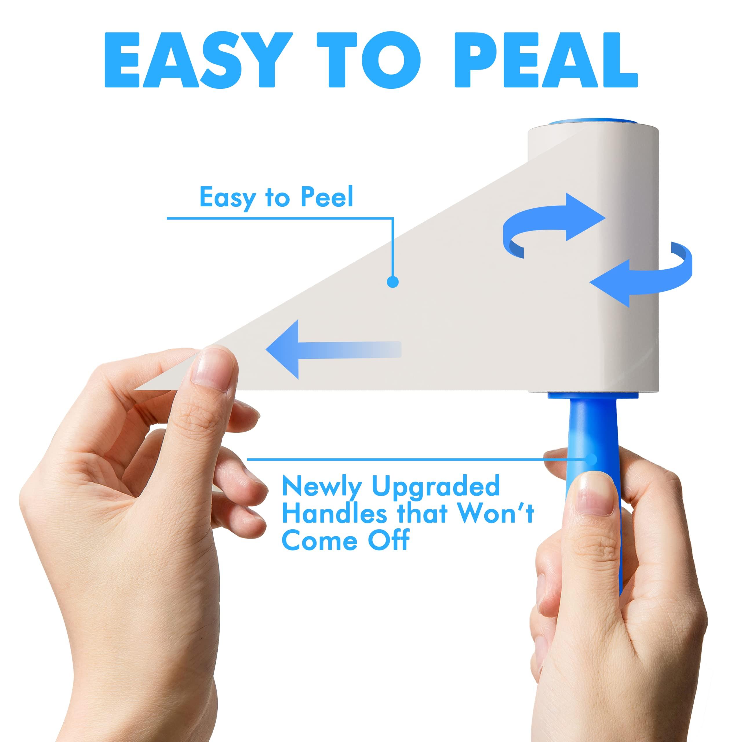 Albatross Health New England Lint Rollers for Pet Hair Extra Sticky, 200 Sheets Lint Rollers for Pet Hair Removal, Dog and Cat Lint Remover for Clothes, Furniture, Carpet