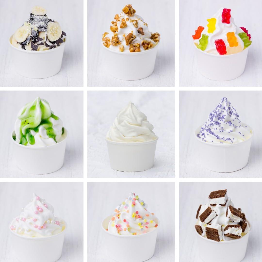 Yogurt Powder Factory Yogurt Powder Factory Plain Tart Frozen Yogurt Mix 6 Count 4.4lb Bag Non-Gluten Low Fat Yogurt Powder for Soft Serve Machine Delicious Ice Cream Mix Ideal for Desserts, Smoothies Easy Preparation