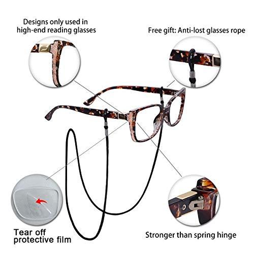 OCCI CHIARI OCCI CHIARI Reading Glasses 5.0 for Women Cateye Readers 0 100 150 200 250 300 350 400 500 600 (Demi, 5.0)