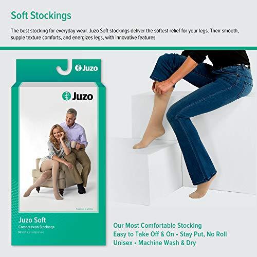 Juzo Juzo Soft 2002 Compression Pantyhose 30-40mmHg (Cinnamon-Regular-3 (III)-Open Toe)