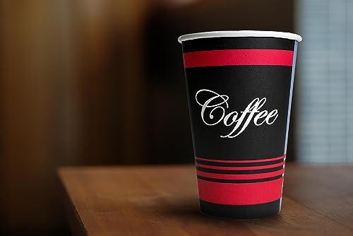 EcoQuality EcoQuality 20 oz Extra Large Paper Cups - Classic Durable Disposable Paper Cups For Hot/Cold Drink, Coffee, Tea, Cocoa, Travel, Office, Restaurant, Concession Stand - 20 Ounce Cups (500)