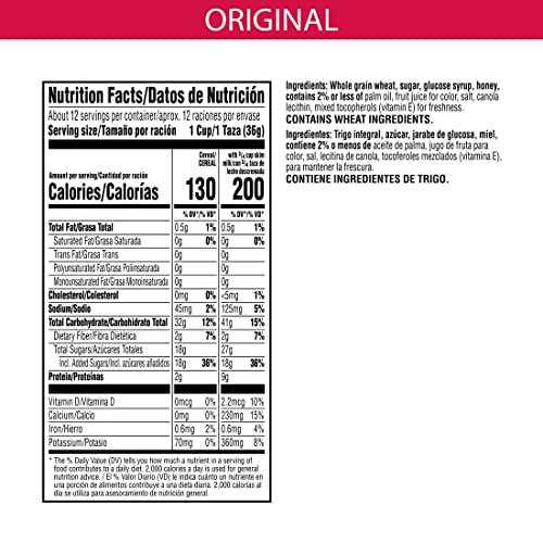 Honey Smacks Honey Smacks Breakfast Cereal, Made with Whole Grain, Kids Snacks, Large Size, Original, 15.3oz Box (1 Box)