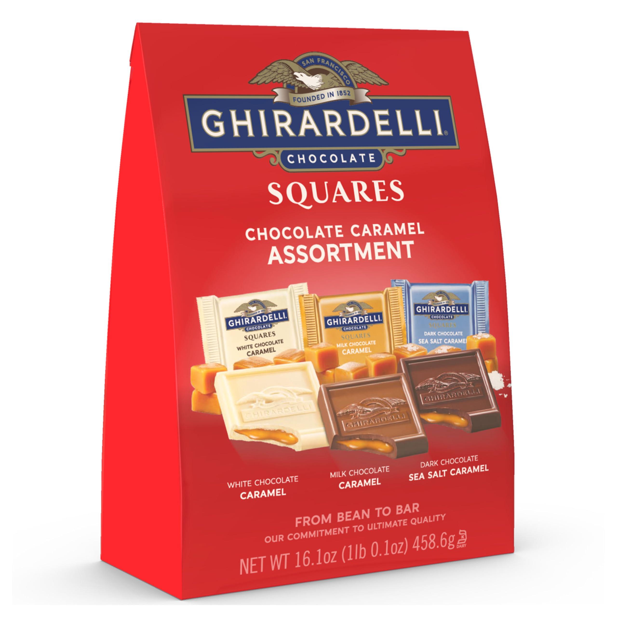 Ghirardelli Chocolate Company GHIRARDELLI Chocolate Caramel SQUARES Assortment, 16.1 oz