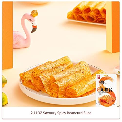 Genji food Genji Food Chinese Spicy Strips - Spicy Snack Package (13 Count) - Variety Assortment With Chinese Latiao, vegetarian snacks, gift snack box for Lunches, office, college students, road trips, holiday