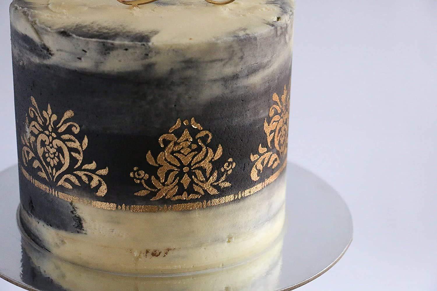 Bakell Luster Dust - Moonstone Black (4g 1x Jar) | Edible Vegan Dust & Paint for Cake Decorating, Ice Cream, Desserts, Cocktails and Beverages by Bakell