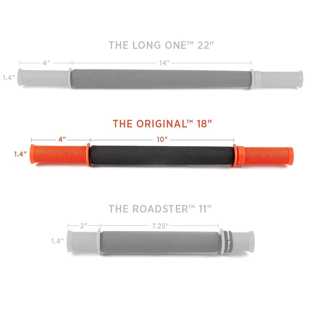 Tiger Tail Tiger Tail 18in Massage Stick Portable Roller, Handheld, Deep Tissue Foam Roller, Body Massage and Myofascial Release Tool for Legs, Neck, Calves, Thighs, Shins & Back, The Original 18, Made in USA