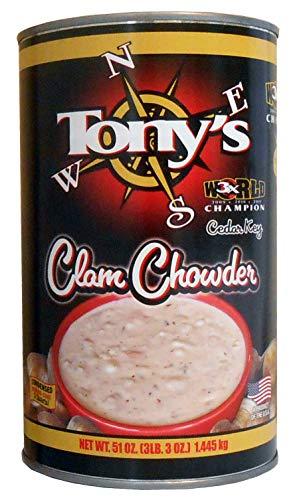 Tony's Clam Chowder Tony's Clam Chowder 3x Champion Family/Restaurant Size 51oz (Pack of 3)